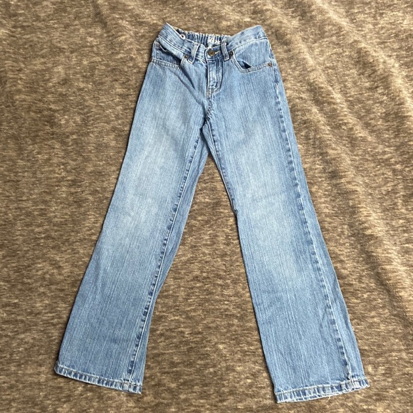 Girls Jeans. EUC size 8. Bootcut with elastic waistband. Crazy 8 brand - Picture 1 of 11